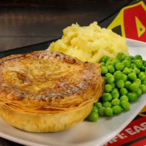 PIE WITH MASH & PEAS